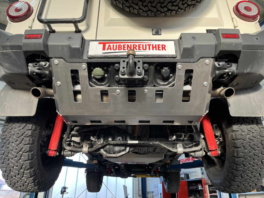 Unterfahrschutz Ineos Grenadier, Heck Unterfahrschutz Ineos Grenadier, Heck