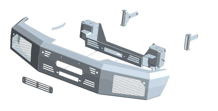 Seilwindenstoßstange Mercedes G350 & G500 `16-`18, inkl. ZEON 10 Seilwindenstoßstange Mercedes G350 & G500 `16-`18, inkl. ZEON 10