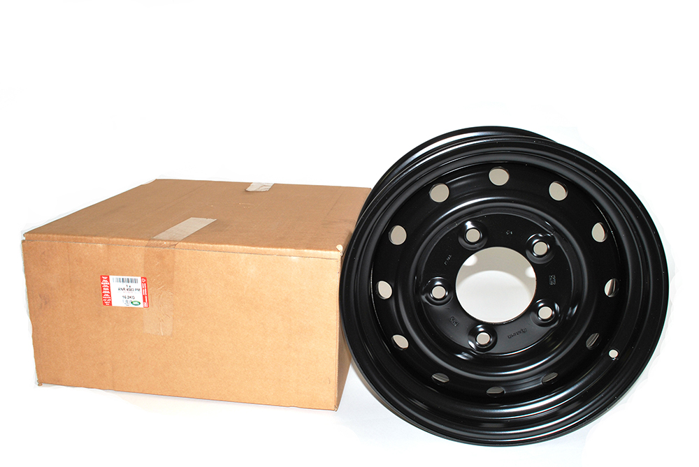 Wolf Stahlfelge 6,5J x16, ET 20,6mm, schwarz, orginal Land Rover