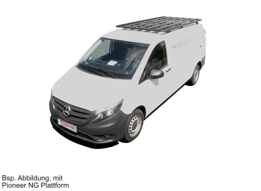 Rhino Rack Pioneer 6 Plattform 2700x1472 Mercedes Vito, extra lange Karosserie Rhino Rack Pioneer 6 Plattform 2700x1472 Mercedes Vito, extra lange Karosserie