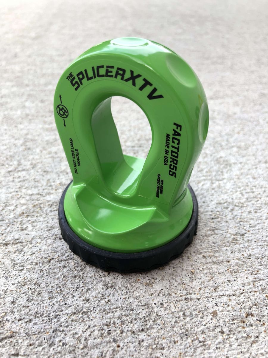 ''FACTOR 55'' SPLICER XTV 3/16-1/4'' SYNTH. ROPE SPLICE-ON SHACKLE MOUNT, GREEN ''FACTOR 55'' SPLICER XTV 3/16-1/4'' SYNTH. ROPE SPLICE-ON SHACKLE MOUNT, GREEN