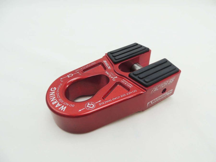 ''FACTOR 55'' FLATLINK ''E'' EXPERT WINCH SHACKLE MOUNT, RED
