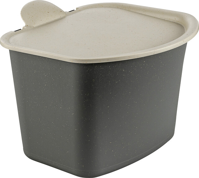Movera-L-9984727100 Bio Abfall-Behälter koziol 3 l BIBO Farbe nature ash grey
